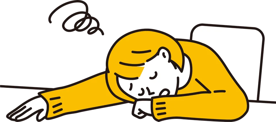 ぐったりする20代